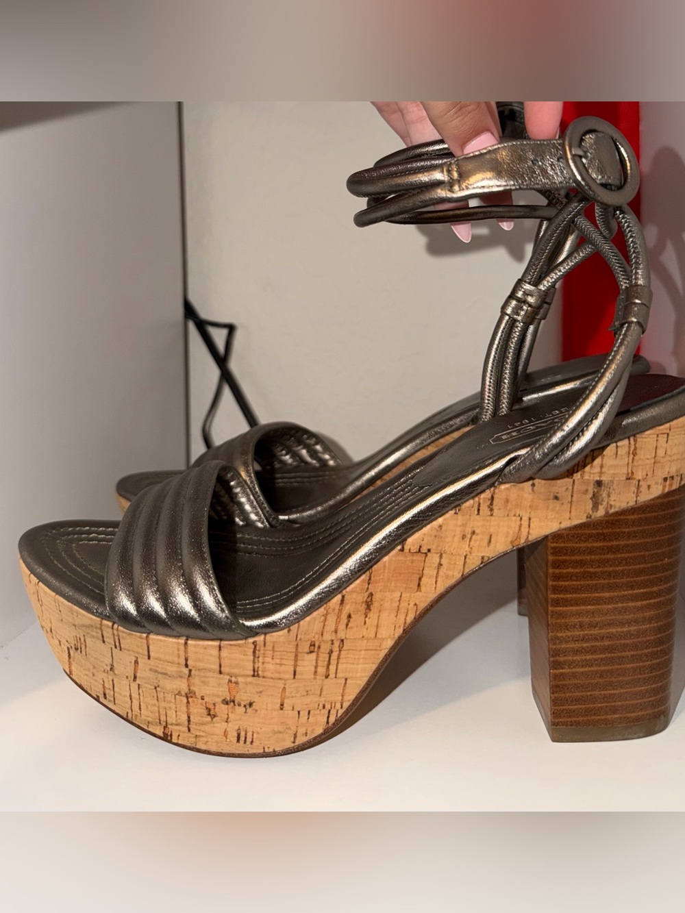Vintage Coach Gallo Platform Heels